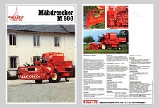 FAHR M 600 Mähdrescher