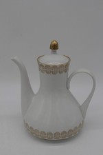 DDR Weimarer Porzellan Harmonie Kaffeekanne Teekanne Goldrand Muster Gold Weimar