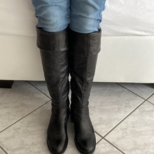 Leder Stiefel 36 Kniehoch oder Overknee