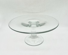 Gunther Lambert Tortenplatte mit Fuß Tortenständer Kristallglas 28,5 cm selten