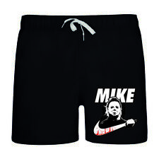 Herren Badehose Horror Mike Full metal hardcore swim shorts schwarz black