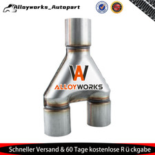 Edelstahl  Auspuff Y Rohr