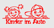 Aufkleber  Kinder im  Auto