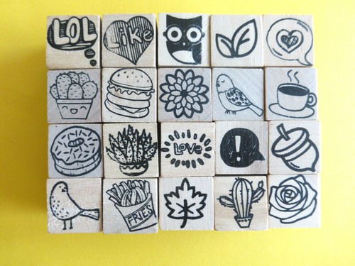 Motivstempel stempel eule co - &,