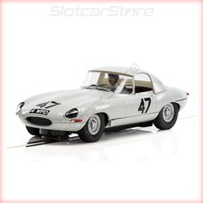 Scalextric C3898_47 Jaguar E-Type "No.47 G.Hill" 1963 Goodwood 1:32 Auto Slotcar