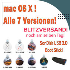 mac OS X! Alle 7 Versionen auf einem 64GB USB 3.0 Boot Stick! Blitzversand!