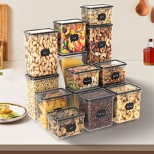 Vorratsbehälter 15er Set Vorratsdosen Vorratsgläser Küche Organizer Luftdicht