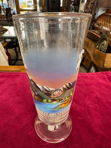 Großes antikes andenkensglas - antikes,