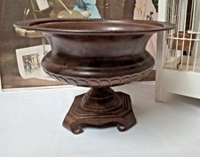 Übertopf Blumentopf Amphore Metall braun Vintage Antikstil Shabby nostalgisch