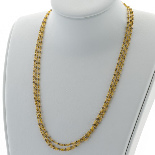 Collier aus 750er gold - gold, mit
