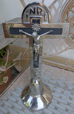 Älteres Standkruzifix - Altarkreuz, 32cm Standkreuz