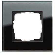 Gira Abdeckrahmen 1f. sw-glas