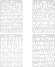 Buchstabenschablonen Alphabet-Vorlagen wiederverwendbar Zahlen künstlerisches