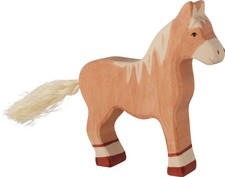 Pferd stehend hellbraun - stehend,, |