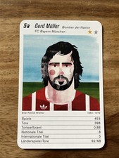 GERD MÜLLER  FC BAYERN MÜNCHEN ROOKIE MOTIV QUARTETT KARTE kein BERGMANN 65