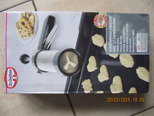 Dr. Oetker Gebäckpresse Edelstahl inklusive 11 Formscheiben