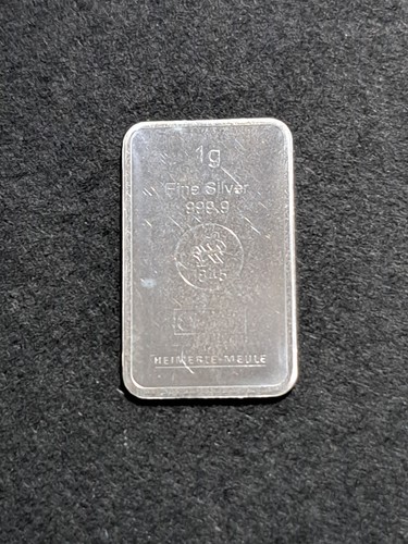 1x1 silberbarren von - gr,