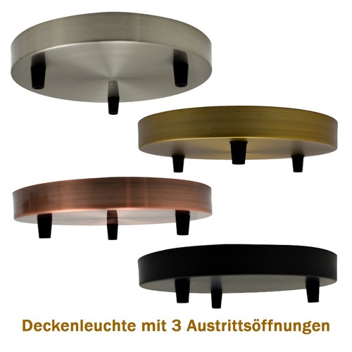 Jahrgang deckenrosette wege - deckenrosette, 3-wege
