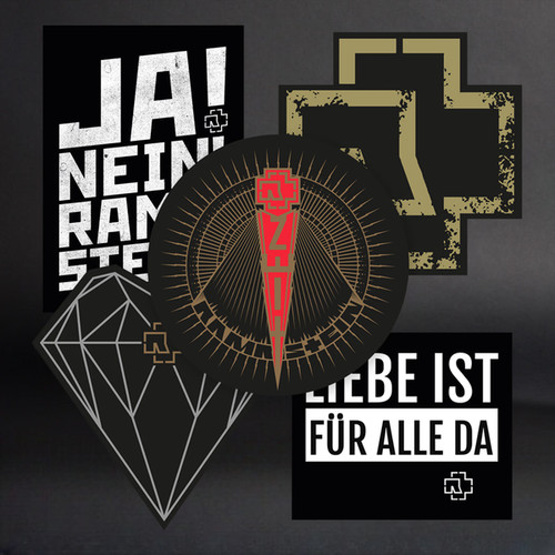 Rammstein aufkleberset zeig - aufkleberset, ”zeig