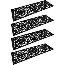 Gummi Stufenmatte Treppenmatte Antirutschmatten schwarz rutschfest Innen & Außen