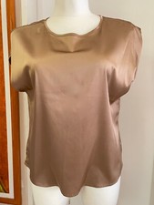 Satinbluse Gr.44 Braun NEU