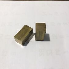 1x Messing Flach, Ms 58, Pb3, Vierkant 22 x 42 mm, (365)