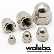 Hutmuttern Edelstahl DIN 1587