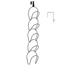 Hut Ständer Cap Halter 5 Ringe Bügel Organizer für Kappen Kleidung Taschen