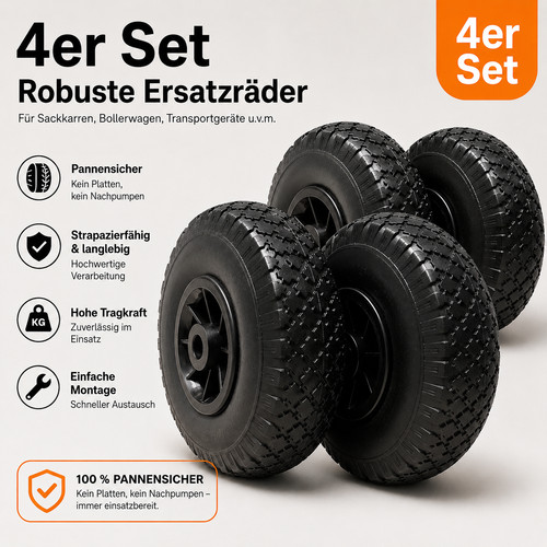 Rad 260mm sackkarrenrad - pu,