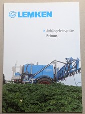 LEMKEN PRIMUS Anhänge Feldspritzen Prospekt Traktor Bulldog Schlepper