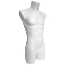 Torso männlich aus Styropor als Schaufensterpuppe Schneiderpuppe | Gr. 50/52