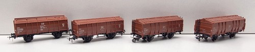 Piko 4tlg klappdeckelwagen - h0,