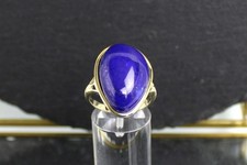 Lapislazuli-Goldring aus 375er