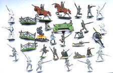 Zinnsoldaten Zinnfiguren Soldat Zinn Auto Militär Flachfiguren Konvolut /P2799