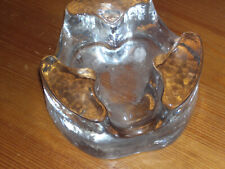 warmhalteplatte teelicht / Stöfchen Glas sehr schwer Topzustand