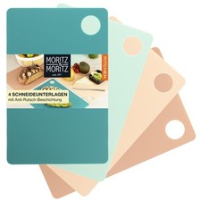 4x Schneidematte Küche Schneideunterlage Schneidebrett Kunststoff 29 x 19 cm