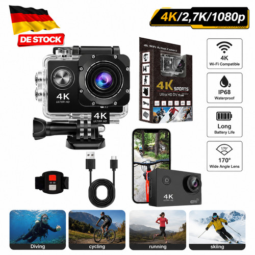 Sportkamera ultra 20mp - 4k,