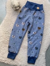 ♥ Warme Pumphose Mitwachshose (Alpenfleece) ♥ Gr. 104-110 NEU Handmade *Katze*
