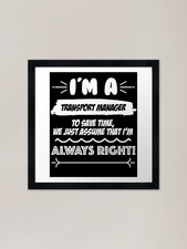 Transport Manager Job Geschenk