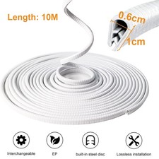 Neu Autotür Kantenschutz U-Form, 10m, Weiß - Türkantenschutz Zierleiste Schoner