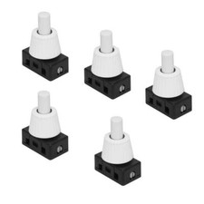 5 Stück Druckschalter Einbau 2A 1-polig Geräteschalter Lampenschalter M10