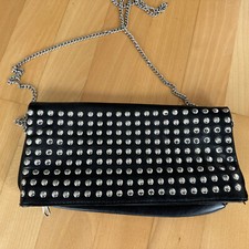 H&M Clutch Damen schwarz