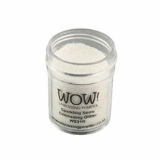 Wow! Glitzerprägungspulver 15ml - funkelnder Schnee