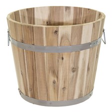 Pflanzkübel Holz mit Griffen