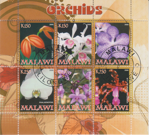 Orchideen malawi gestempelt - orchideen,