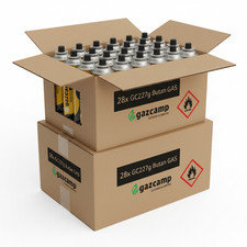 56x Gaskartuschen 227g Butan Camping Sommer-Gas Kartusche MSF-1A Brenner Kocher