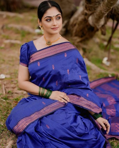 Indisch hochzeit saree blau - indisch,