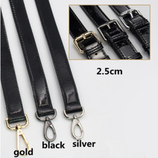 Schwarz Lackleder Trageriemen