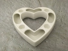 Steckring Loucarte Keramikkranz  Steckkranz Herz Keramik Kranz Advent Vintage