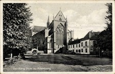 Ak Altenberg im Erzgebirge, Dom zu  imposante Architektur, Bäume,... - 4684293